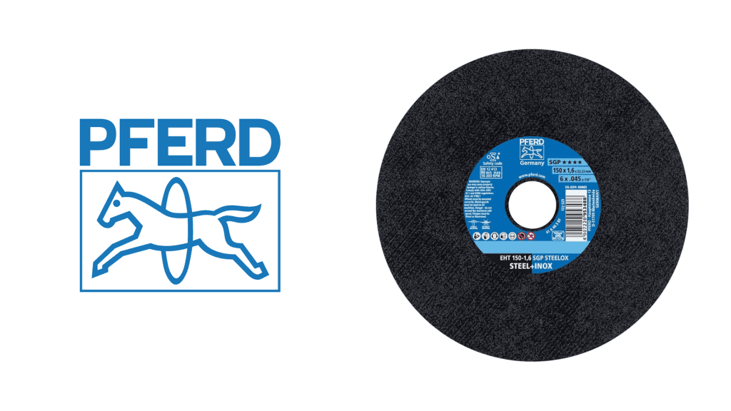 Pferd 69865 Rueda de corte plana tipo 1 oxido de aluminio A 6 cm de diametro x 0045 pulgadas de espesor 78 pulgadas 10200 rpm max. 2