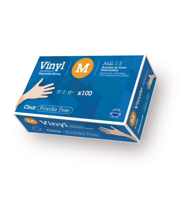 guante-desechable-vinilo-gentle-touch-sin-polvo-1 Guante Desechable Vinilo G.Touch 4,5 Gr Sin Polvo