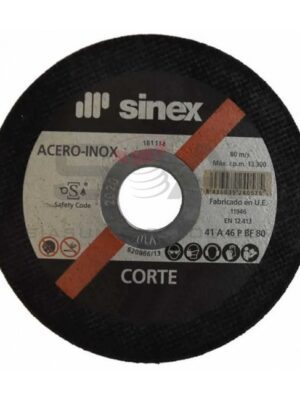 DISCO CORTE A/INOX. SINEX