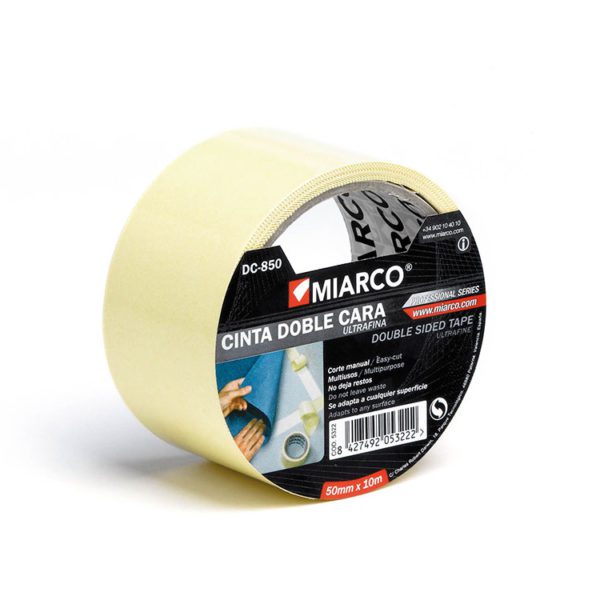 cinta-doble-cara-dc850-MIARCO-casapastor CINTA ADHESIVA DOBLE CARA DC-850 DE 38 X 50 MTS.