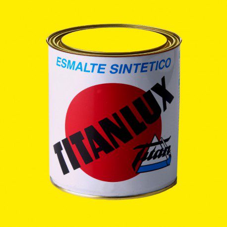 PINTURA ESMALTE INDUSTRIAL SINTETICA TITAN, 4 LTS. AMARILLO MOPU 531