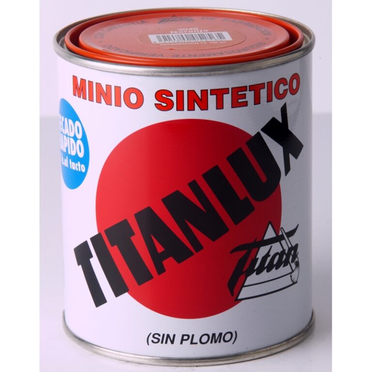 PINTURA IMPRIMACION MINIO HIERRO TITAN 750 ML REF. 065