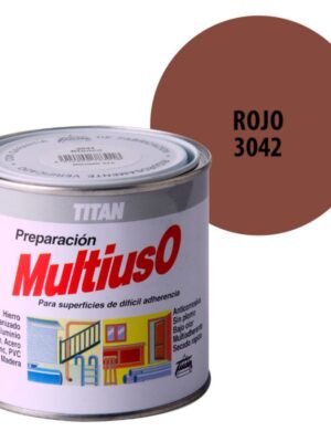 PINTURA IMPRIMACION ROJA TITAN, BOTE 750 ML. REF. 3042