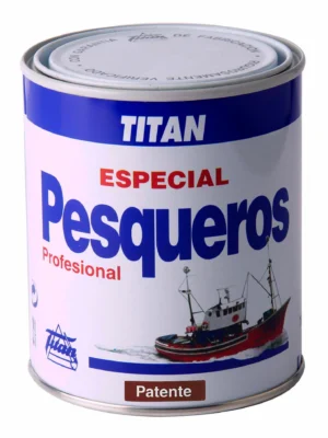 PINTURA PATENTE PESQUERO TITAN ROJO, BOTE 750 ML. REF. D6D