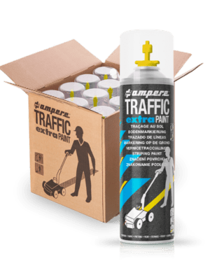 PINTURA SEÑALIZACION AMPERE AMARILLO FLUOR, BOTE 500 ML.