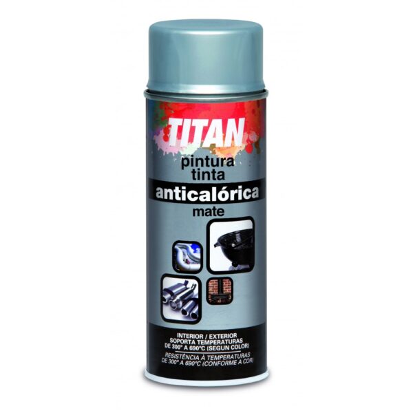 PINTURA SPRAY ANTICALORICA TITAN, 400 ML