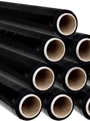 PLASTICO PARA PALETIZAR NEGRO, ROLLO 0,50 X 300 MTS