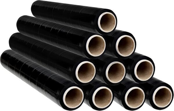 PLASTICO PARA PALETIZAR NEGRO, ROLLO 0,50 X 300 MTS