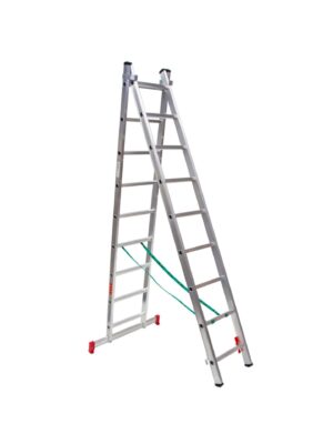 ESCALERA ALUMINIO PROF. 2 TRAMOS CONVERTIBLE