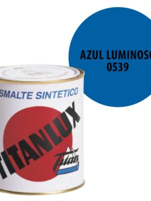 PINTURA ESMALTE INDUSTRIAL SINTETICA TITAN, 4 L. AZUL LUMINOSO 539