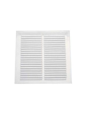 REJILLA ESMALTADA BLANCA 150 MM