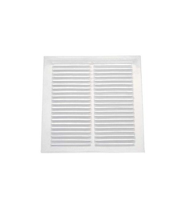 REJILLA ESMALTADA BLANCA 150 MM