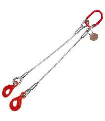 PULPO CABLE DE ACERO 14 MM. X 6 MT. 2 RAMALES GANCHO A.S2.000 KILOS PULPO CABLE DE ACERO 14 MM P/ 2.000 KILOS