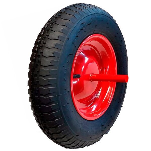 RUEDA PARA CARRETILLA 3,5 X 8 CON EJE 107-360 RUEDA PARA CARRETILLA 3,5 X 8 CON EJE 107/360