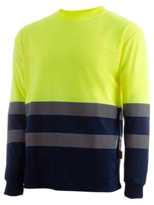 CAMISETA LIGERA COMBINADA ALTA VISIBILIDAD MANGA LARGA INDIE