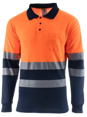 POLO ALGODON/POLIESTER ALTA VISIBILIDAD MANGA LARGA GALAXY