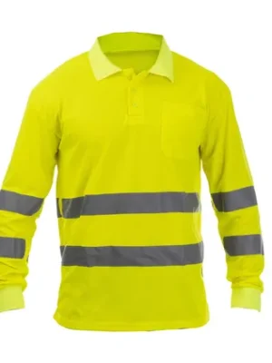 POLO MONOCOLOR ALTA VISIBILIDAD RIVER MANGA LARGA