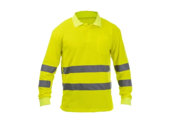 POLO MONOCOLOR ALTA VISIBILIDAD RIVER MANGA LARGA