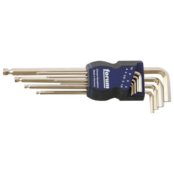 JUEGO LLAVE BOLA ALLEN EXTRALARGA 1,5-10 MM FORUM