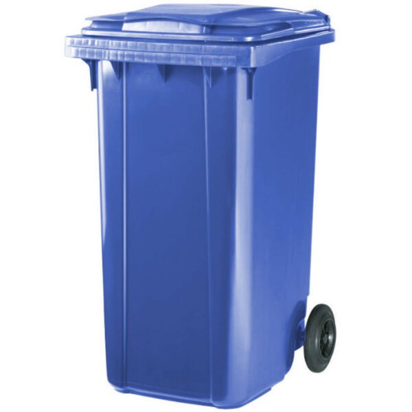 CONTENEDOR BASURA AMARILLO 2 RUEDAS POLIETILENO 120 L./60 KGS