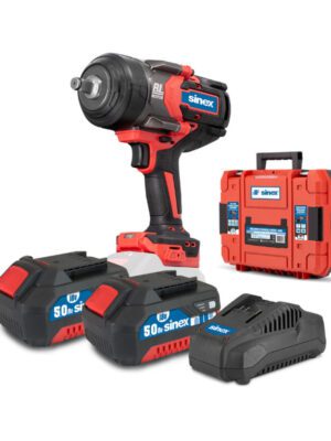LLAVE DE IMPACTO A BATERIA SINEX 1/2" 750NM - 18V (INCLUYE 2 BATERIAS + CARGADOR + MALETIN)