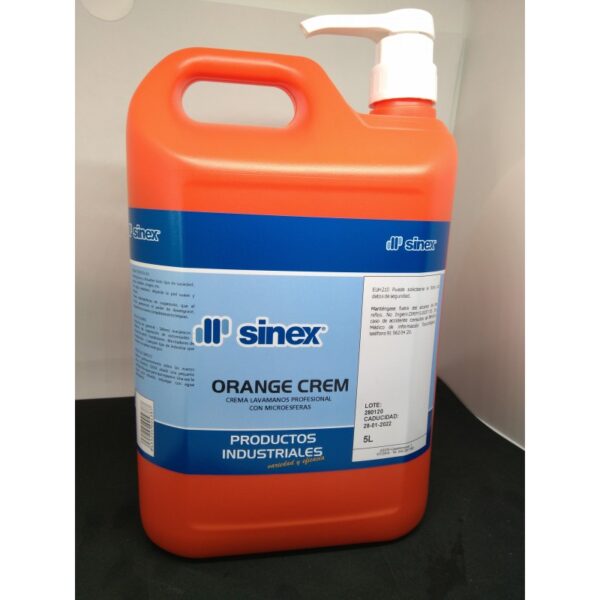 PASTA LIMPIAMANOS SINEX CITRO CREAM + DOSIFICADOR, 5 L