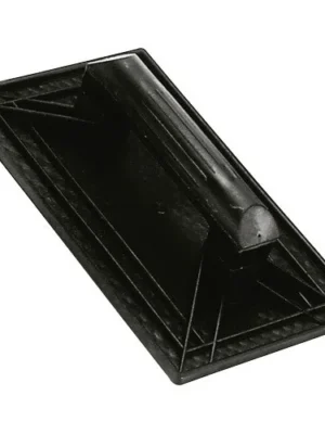 TALOCHA RECTANGULAR PLASTICO 27 X 18 CM MANGO REDONDO NEGRA N°1