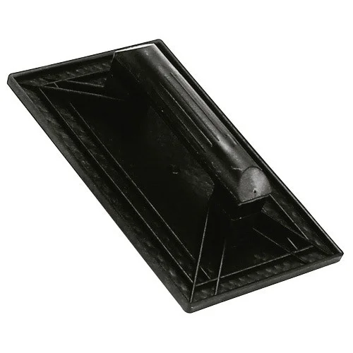 TALOCHA RECTANGULAR PLASTICO 27 X 18 CM MANGO REDONDO NEGRA N°1