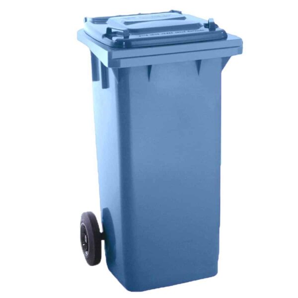 CONTENEDOR BASURA AMARILLO 2 RUEDAS POLIETILENO 120 L./60 KGS