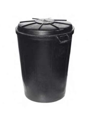 CUBO DE GOMA CON TAPADERA 120 L