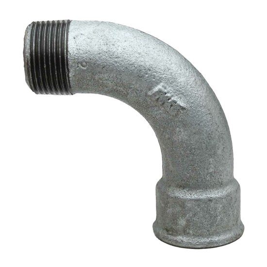 CURVA GALVANIZADA 90º M-H